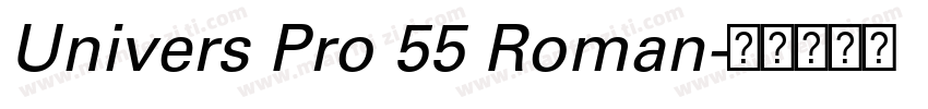 Univers Pro 55 Roman字体转换